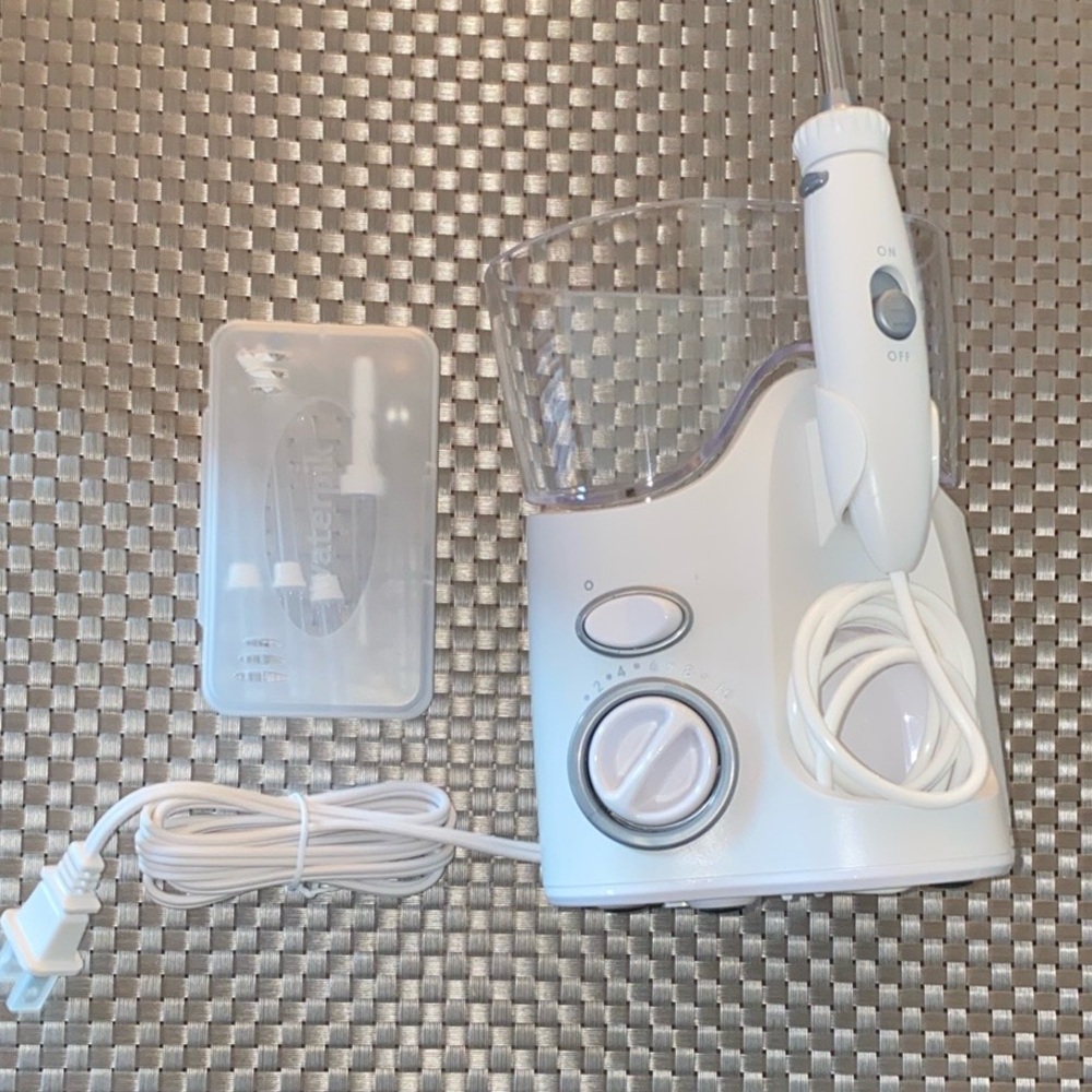 Waterpik Ultra Water Flosser, with 6 Tips, ADA Accepted, White WP-100